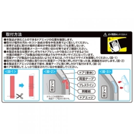 EW-138 Seiko 4件裝門邊膠-透明［日本制］