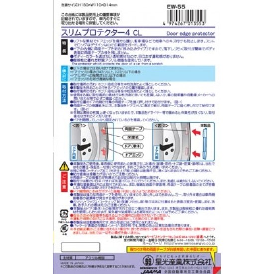 EW-55 Seiko 2件裝門邊膠-透明［日本制］